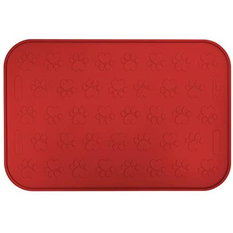 Cat Dog Food Mat For Pet Feeding Bowl Floors Waterproof Non Slip Silicone