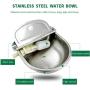 Automatic Dog Feeder Trough Bowl Dispenser Waterer for Pet Dog Horse Cattle Goat Sheep Water Stainless Steel Farm Tool