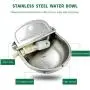 Automatic Dog Feeder Trough Bowl Dispenser Waterer for Pet Dog Horse Cattle Goat Sheep Water Stainless Steel Farm Tool