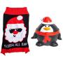 Santa Sweater Christmas Pet Costume with Random Squeeky Toy, Dog Christmas Clothes, Christmas Dog Toys, Dog Christmas Sweater, Dog Tutu, Pet Clothes, Christmas Dog Clothes, Dog Apparel