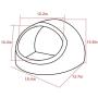 Hepeeng Cat Bed with Pillow for Indoor Cat/Pet Cave Bed for Small Dog/Puppy/Kitty Anti-Slip and Water-Resistant Bottom