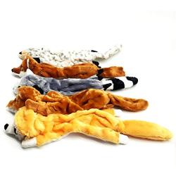 Jalousie 5 Pack Dog Squeaky Toys Three no Stuffing Toy Squeaky Toy Without Stuffing for Small Medium Large Dog Pets New (Stuffingless Combo C)