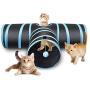 Creaker 3 Way Cat Tunnel, Collapsible Pet Toy Tunnel Ball Cat, Puppy, Kitty, Kitten, Rabbit