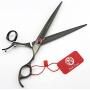 Purple Dragon 8.0 inch Professional Swivel Pet/Dog Grooming Hair Cutting Scissor/Shear with Bag - Perfect for Pet Groomer or Home DIY Use