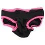 Dog Hygiene Pants Pink Underwear Nappies for Dogs with Incontinence Reusable Cotton Female Pet Sanitary Pants Puppy Physiological Pet Diaper Breathable Pets Briefs (S Black)