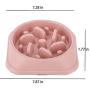 DotPet Slow Feeder Bowl, Fun Interactive Feeder Bloat Stop Dog Bowl Preventing Feeder Anti Gulping Drink Water Bowl Fan Shape Healthy Eating Diet for Pet Puppy