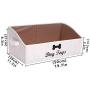 Geyecete Large Dog Toys Storage Bins - Foldable Fabric Trapezoid Organizer Boxes with Handle, Collapsible Basket for Dog Toys