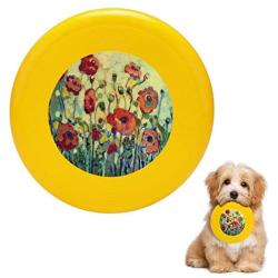 Pet Frisbee Flying Disc Dog Toy - Multifunction Anitas Poppies Jennifer Lommers