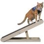 Alpha Paw Cat Ramp & Cat Scratcher, 2 in 1 - Large Sturdy Carpeted Incline Scratchy Ramp - Cat Scratch-Able Furniture, Cat Scratchers For Indoor/Outdoor Cats - Adjustable Height & Replaceable Carpet