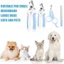 Mudder 4 Pieces Dog Nail Clippers Kit Dog Cat Pets Nail Clippers and Trimmers with Safety Guard to Avoid Over Cutting and Nail File for Large and Small Animals