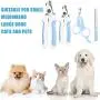 Mudder 4 Pieces Dog Nail Clippers Kit Dog Cat Pets Nail Clippers and Trimmers with Safety Guard to Avoid Over Cutting and Nail File for Large and Small Animals