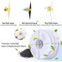 SAMANIJA Cat Water Fountain Filters for Flower Fountain Pet Fountain Replacement Filters with Resin and Active Carbon for Automatic Flower Water Dispenser Drinking Fountain 4 Pack