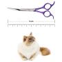 TooSharp Dog Grooming Curved Scissor - 7 Inch Professional Sharp Trimming Shears Designed for Right/Left handers for Long Short Hair of Cat Pet