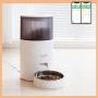 Kispets Pet Smart Feed Feeder with App， 2.5L Capacity, About 1.4kg Food Storage,for Intelligent Feeding of Cats and Dogs (White)