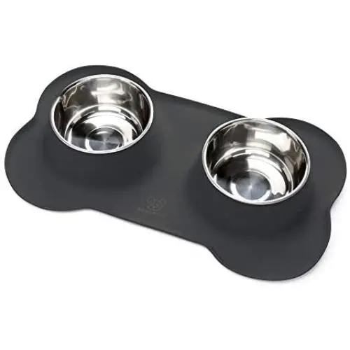 Benephit Dog Bowls Stainless Steel Dog Bowl with No Spill Non-Skid Silicone Mat 53 oz Feeder Bowls Pet Bowl for Dogs Cats and Pets Benephit Dog Bowls Stainless Steel Dog Bowl with No Spill Non-Skid Silicone Mat 53 oz Feeder Bowls Pet Bowl for Dogs Cats and Pets