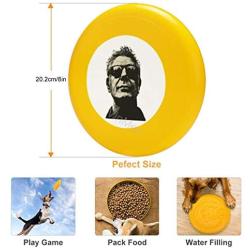 Pet Frisbee Flying Disc Dog Toy - Multifunction Anthony Bourdain Face