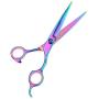 Mogoko Dog Cat Grooming Scissors Comb Set,Professional Pet Curved Shears Straight Thinning Scissors Kit