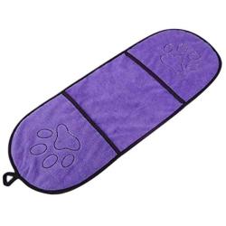 DaMohony Ultra-Absorbent Pet Bath Towel,Quick Dry Pet Drying Towel with Pocket.(Purple)