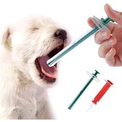 Cat Pill Popper, Pill Gun for Cats, Pill Injector for Dogs, Cat Piller Rubber Tip Oral Tablet Capsule or Liquid, Medical Feeding Tool Kit Syringes for Cats, Dog, Small Animals