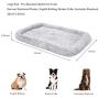 amorus Dog Bed Mat, Soft Plush Dog Crate Mat, Washable Warming Rectangle Dog Bed Pad for Medium Large Dogs (36x23inch)