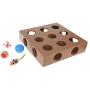 Duckart Pet Kitty Puzzle Toys Play Scratching Hide Seek Cat Toy Box with Balls