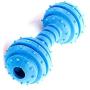 Chenyouwen Pet Toys Great Pet TPR Bite-Resistant Toys Safe Non-Toxic Dumbbells Molar Toys(Yellow) (Color : Blue)