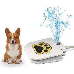 Videosystem Outdoor Dog Drinking Water Fountain Step On,Easy Paw Activated Drinking Pet Dispenser,Fresh Water,Sturdy,Easy to Use,Providing Constant Stream,Y Splitter Included