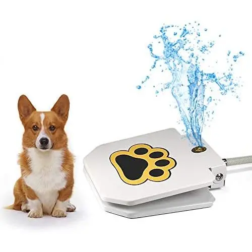 Videosystem Outdoor Dog Drinking Water Fountain Step On,Easy Paw Activated Drinking Pet Dispenser,Fresh Water,Sturdy,Easy to Use,Providing Constant Stream,Y Splitter Included Videosystem Outdoor Dog Drinking Water Fountain Step On,Easy Paw Activated Drinking Pet Dispenser,Fresh Water,Sturdy,Easy to Use,Providing Constant Stream,Y Splitter Included