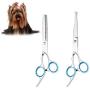 UEETEK Sharp and Strong Stainless Steel Blade Dog Cat Grooming Scissors Pet Grooming Kit- PACK OF 2