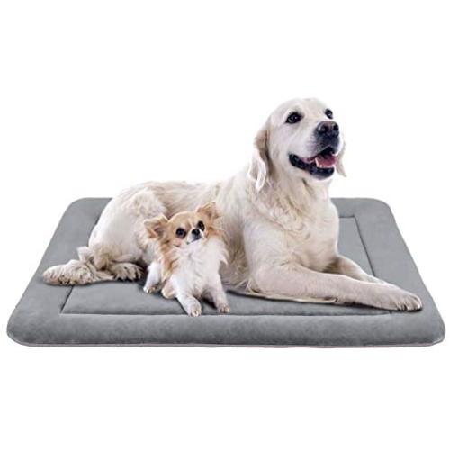 Large Dog Bed Crate Mat Mattress Anti-Slip Washable Soft Mattress Kennel Pads 47 inches