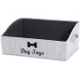 Geyecete Large Dog Toys Storage Bins - Foldable Fabric Trapezoid Organizer Boxes with Handle, Collapsible Basket for Dog Toys