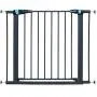 MidWest Homes for Pets Walk-Thru Steel Pet Gate w/ ''Safety Glow'' Frame; 29'' & 39'' Tall Pet Gates in Soft White & Textured Graphite