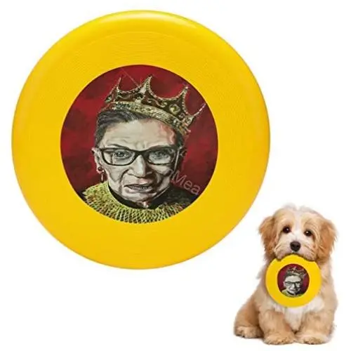Pet Frisbee Flying Disc Dog Toy - Multifunction Notorious RBG Joel Tesch