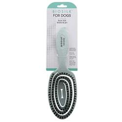 BioSilk for Dogs Eco-Friendly Boar Hair Bristle Brush in Mint Green