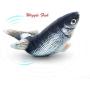 Bandeiman Fish Toy for Cat Realistic Plush Simulation Electric Moving Flopping Fish Fun Interactive Catnip Pets Cat Kick Chew Fish Toy