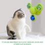 Ttzz Cat Windmill Toy, Three-Headed Windmill Cat Toys with Suction Cup Interactive Toy for Pet