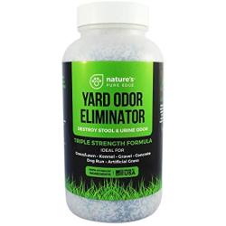 Natures Pure Edge Yard Odor Eliminator. Perfect for Artificial Grass, Patio, Kennel, and Lawn. Instantly Removes Stool and Urine Odor. Long Lasting. Kid and Pet Safe.