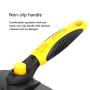 EZT Self Cleaning Slicker Brush – Gently Removes Loose Undercoat, Mats and Tangled Hair – Your Dog or Cat Will Love Being Brushed with The Grooming Brush