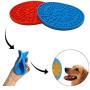 2 Pieces Lick Mat for Dogs, HAWTHOR Slow Feeder Pad with Super Strong Suction Washing Distraction Device for Dog Treats, Cat Food, Pet Bathing, Grooming, Training