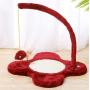 MJEMS Cat Scratchers Mat with Fur Ball Toy,Pets Novelty Gift Durable Interactive Toys Scratching Post Tower for Cat Kitten(red)