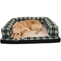 Hidden Valley Products 30 x 40 Paw Baxter Couch, Green & Black Plaid, Large