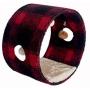 Armarkat Model B1601 Cat Hideaway Tunnel, Scotch Plaid, Black/red, 16''''(l) x 10''''(w) x 16''''(h)