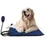 Leowow Pet Heating Pad, 7-Level Controller Safe Electric Dog Cat Heating Blanket Waterproof Pet Warming Mat Soft Removable Cover, Chew Resistant Cord, Overheat- 2 Size