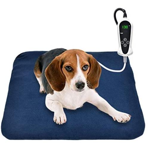 RIOGOO Pet Heating Pad, Electric Heating Pad for Dogs and Cats Indoor Warming Mat with Auto Power Off