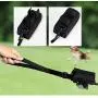SUNSHINE EVERYDAY Dog Poop Bag Holder Leash Attachment - Fits Any Dog Leash - Includes Free Roll of Dog Bags – Poop Bag Dispenser for Walking, Running or Hiking Accessory (White+Grey)