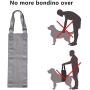 Greenf Adjustable Dog Sling Dog Lift Harness for Large/Small/Medium Dogs,Dog Hip Support Harness Dog Lifting Sling,Dog Harness Help Lift Back Legs for Canine Aid and Old K9 Rehabilitation(Gray)
