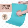 Senmipy Silicone Dog Food Mat - Waterproof Dog Bowl Mats for Food and Water Bowls, Raised Edges Non-Slip Cat Food Mat, BPA Free Pet Mats for Dog Bowls