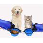 Chris.W 2-in-1 Dog Water Bottle Pet Food Container with 2 Collapsible Dog Bowls for Walking Traveling Hiking Outdoor Activeties, Portable Dog Feeder
