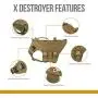Large Tactical Dog Harness Sets, No Pulling Adjustable Dog Vest Harness, Heavy Duty Dog Harness with 3 Handles(Coyote Brown,Medium) Large Tactical Dog Harness Sets, No Pulling Adjustable Dog Vest Harness, Heavy Duty Dog Harness with 3 Handles(Coyote Brown,Medium)