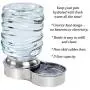 Waterer Stainless Steel Pet Dog Cat Water Fountain Bowl Waterer Stainless Steel Pet Dog Cat Water Fountain Bowl